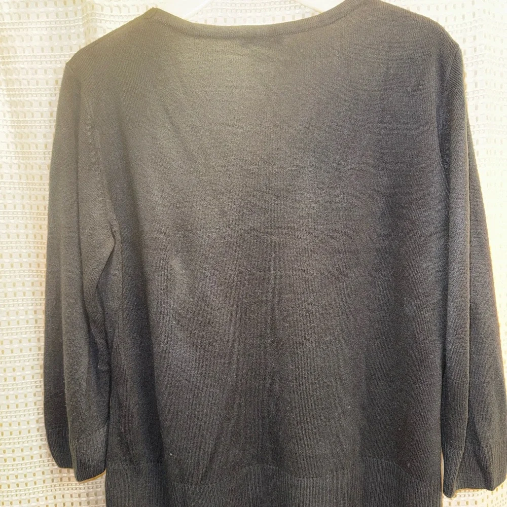 Mercer Street Studio Black V-Neck Sweater